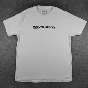 A24 Men's White Pillion Movie Promo Graphic T-Shirt Size L Harry Lighton Tee